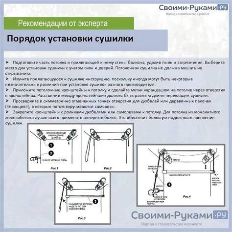 Выбор места установки сушилки