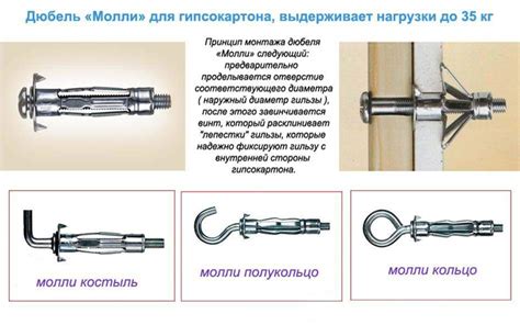 Выбор правильного типа крепления Молли