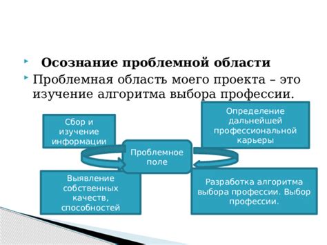 Выбор профессиональной области