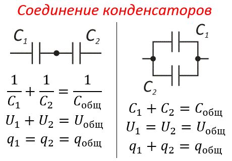 Выгода параллельного соединения конденсаторов