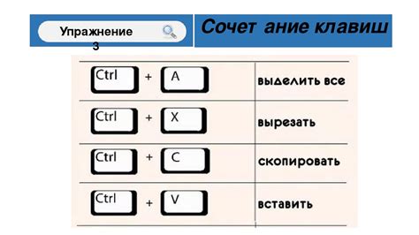 Выделение текста через стандартные комбинации клавиш