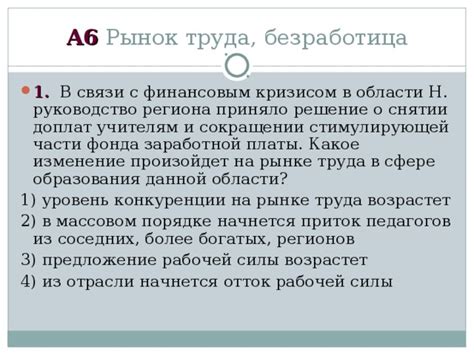 Высокая безработица и отсутствие конкуренции на рынке труда