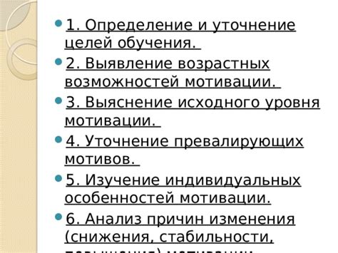 Выяснение собственных особенностей