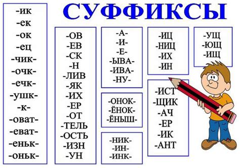 Вы ищете способ различить слово и суффикс? Правило решит эту проблему!