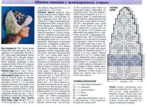 Вязание основной части шапки: схемы и инструкции