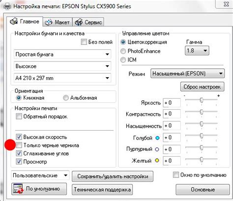 Глава 2. Технические настройки цветной печати