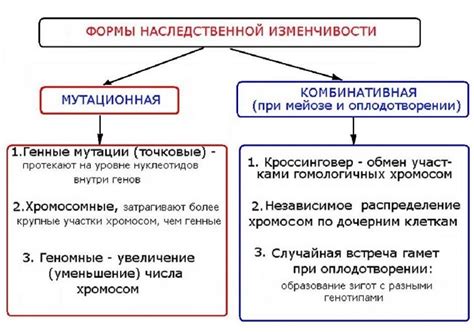 Главные причины неопределенности наследственной изменчивости