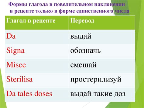 Глаголы первого лица в латинском языке