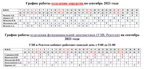 График приема клиентов