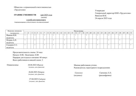 График сменности на работе: советы и рекомендации