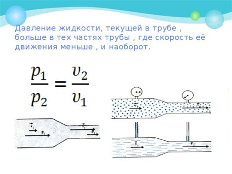 Движение жидкости в схеме