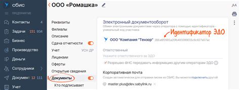 Для чего используется Идентификатор участника СБИС?