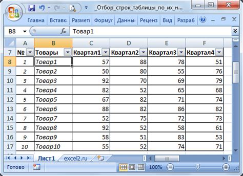 Добавление горизонтальных и вертикальных строк таблицы