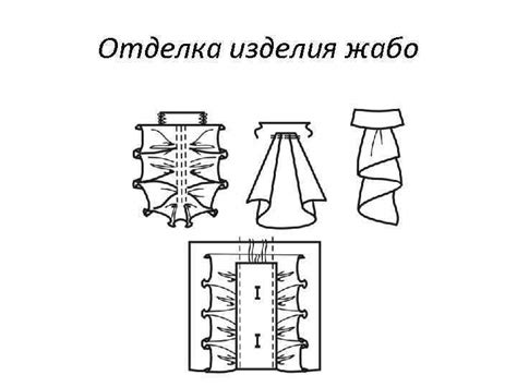 Добавление деталей и отделка жабо