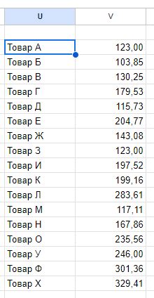 Добавление заголовка таблицы