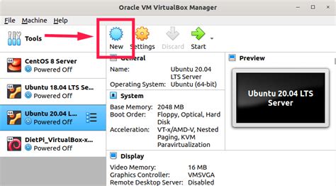 Добавление нового виртуального диска в VirtualBox