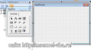 Добавление элементов в VBA-форму