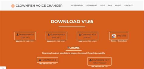 Дополнительные советы по использованию Clownfish Voice Changer