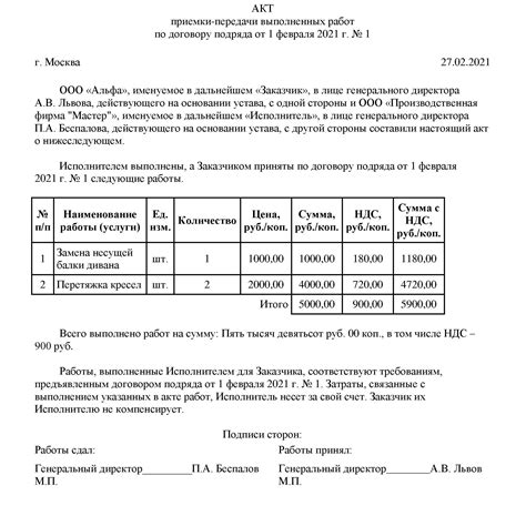 Завершение работ и конечная обработка