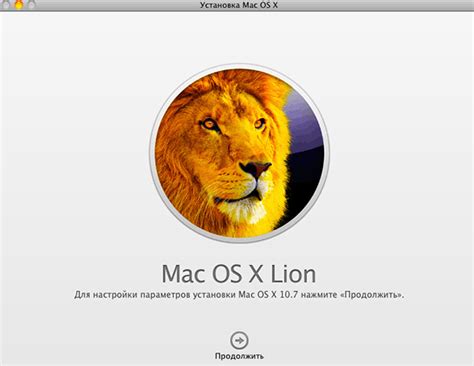 Завершение установки и настройка OS X Lion