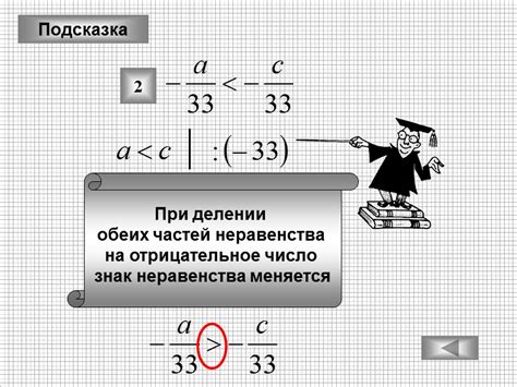 Загадка о знаке при делении на отрицательное число