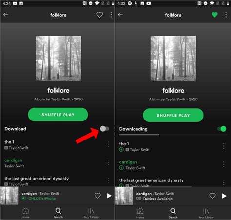 Загрузка и установка приложения Spotify