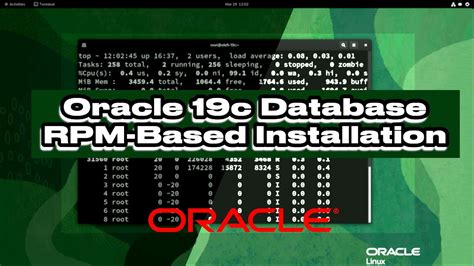 Загрузка и установка RPM-пакета Oracle Database 19c