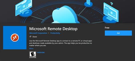 Загрузка приложения Microsoft Remote Desktop