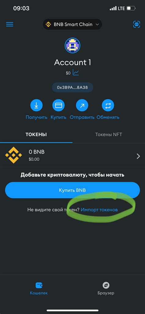 Загрузка токенов в MetaMask