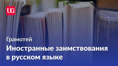 Заимствования в русском языке