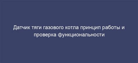 Заключительные работы и проверка функциональности