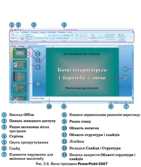 Запуск программы PowerPoint 2010