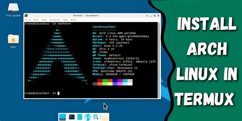 Запуск Arch Linux в Termux