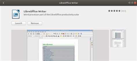 Запуск LibreOffice и создание нового документа