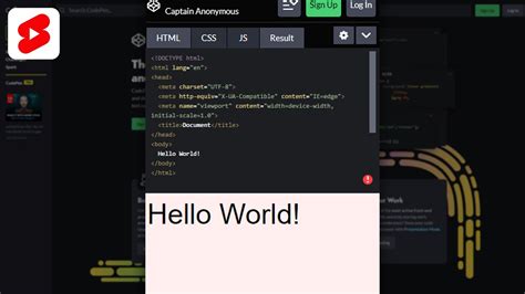 Зарегистрируйтесь на официальном сайте CodePen