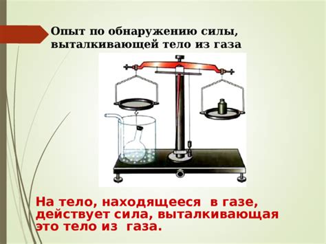 Значение выталкивающей силы в газовой динамике