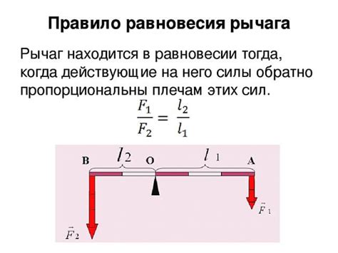 Идея рычага формула