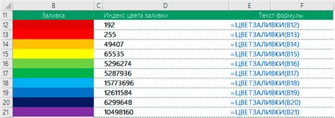 Извлечение цвета фона ячейки с использованием VBA