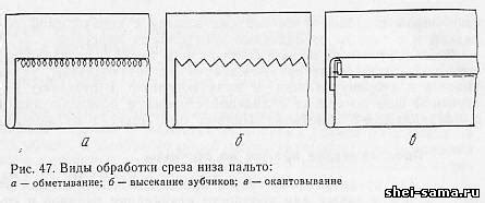 Изготовление низа одежды