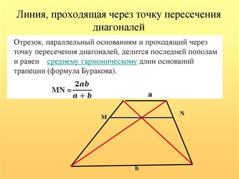 Изменение диагоналей при изменении сторон трапеции