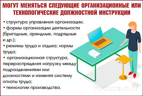 Изменение места работы