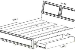 Изменение размеров каркаса кровати