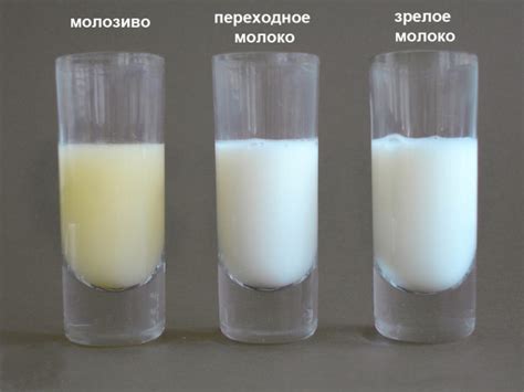 Изменение состава молока