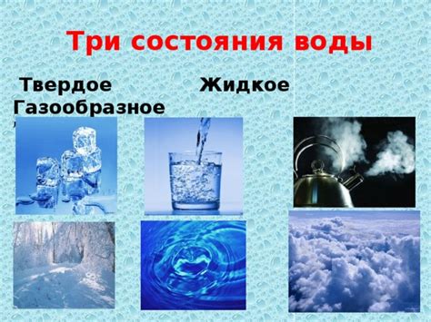 Изменение состояния воды