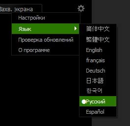 Изменение языка в настройках игры ЕА