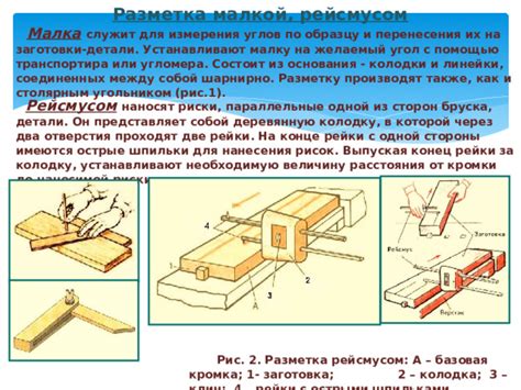 Измерение и разметка рейки