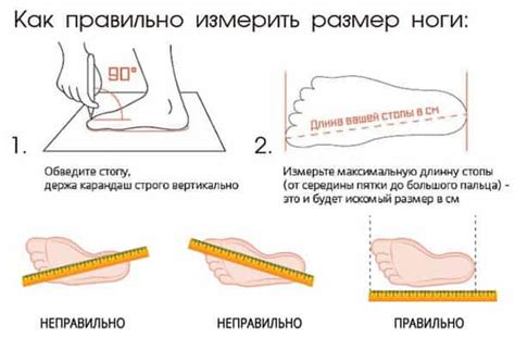 Измерение ноги