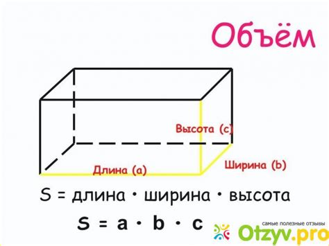 Измерение объема бруса с помощью длины, ширины и высоты