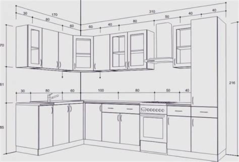 Измерение размеров кухни: