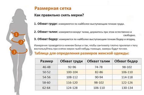 Измерьте объем талии и бедер